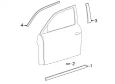 молдинг двери / tape-fr dr black frame u 8637225001 MOBIS