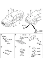  Концевик двери HYUNDAI SOLARIS 2011- 935603L000 MOBIS