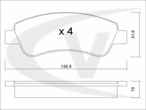 Тормозные колодки дисковые VAICO V22-0083