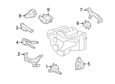 BRACKET,ENG MT SNBR 15292987 PONTIAC