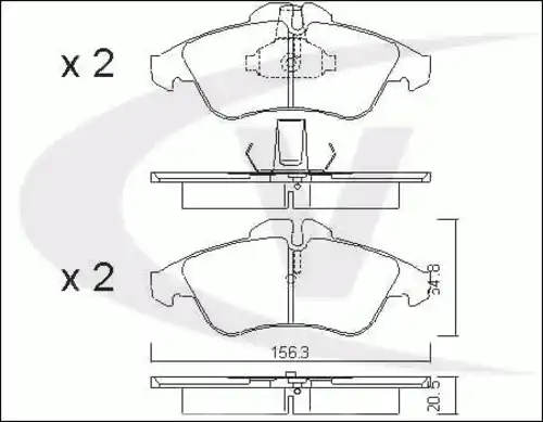 Тормозные колодки дисковые VAICO V30-8139