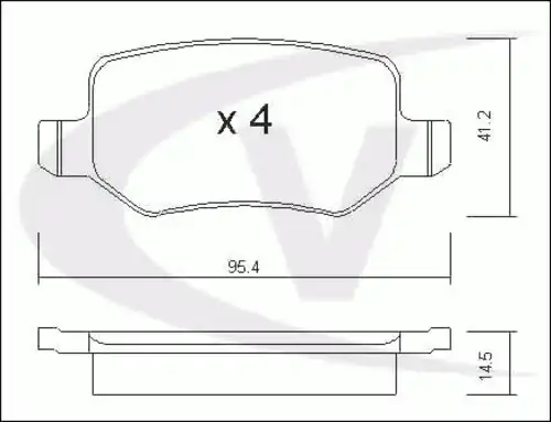 Тормозные колодки дисковые VAICO V30-8148