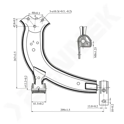 Рычаг подвески ZENNEK DCA0156