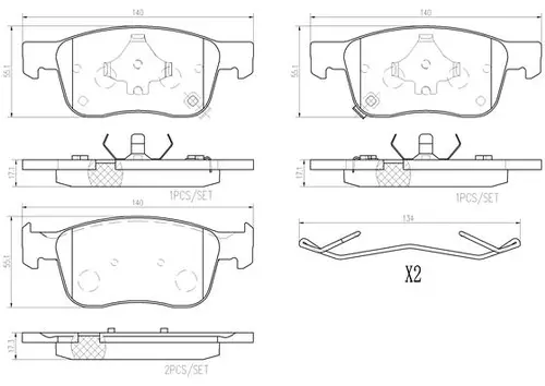 Автозапчасть P10076 BREMBO