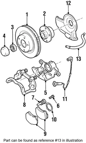 шланг тормозной перед. Opel 90473314 VAUXHALL