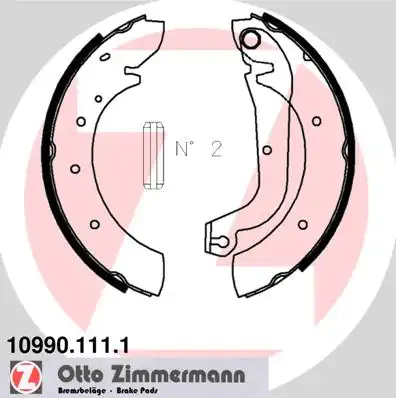 Тормозные колодки барабанные задняя ось ZIMMERMANN 10990.111.1