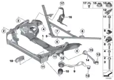 Комплект резинометаллич. шарниров тяги ! \BMW 1' E81, E82, E87, LCI, E88, 3' E90, E91, E92, E93, X1 31 12 0 393 540
