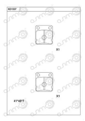 Деталь KD1007 ASIMCO