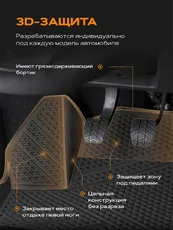 Коврики в салон REZKON 1739040100