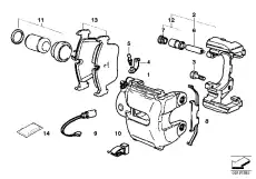 Тормозные колодки дисковые BMW 34 11 6 761 242