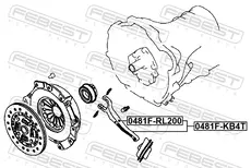 вилки сцепления!\ Mitsubishi L200 05> 0481F-KB4T FEBEST