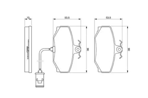 Тормозные колодки дисковые BOSCH 0 986 424 019