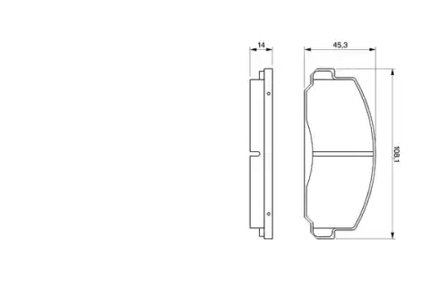 Тормозные колодки дисковые BOSCH 0 986 424 055