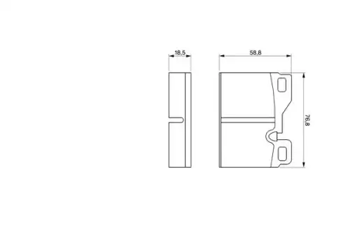 Тормозные колодки дисковые BOSCH 0 986 424 062