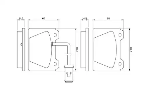 Тормозные колодки дисковые BOSCH 0 986 424 095