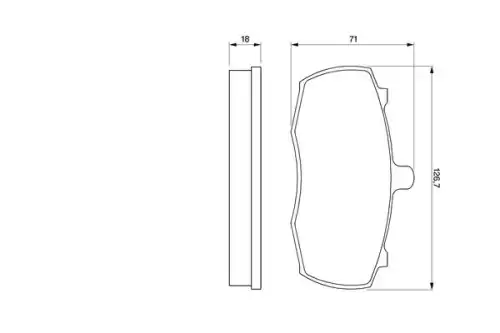 Тормозные колодки дисковые BOSCH 0 986 424 113
