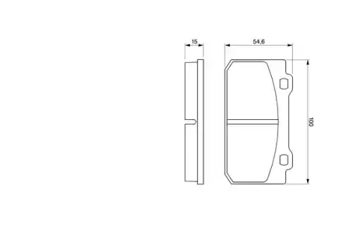 Тормозные колодки дисковые BOSCH 0 986 424 117