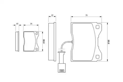 Тормозные колодки дисковые BOSCH 0 986 424 152