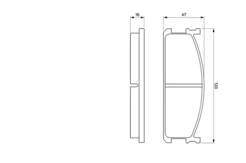 Тормозные колодки дисковые BOSCH 0 986 424 157