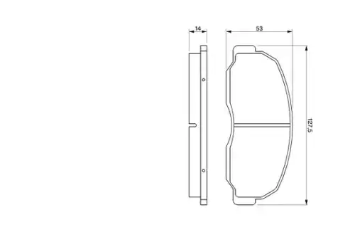 Тормозные колодки дисковые BOSCH 0 986 424 180