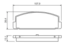 Тормозные колодки дисковые BOSCH 0 986 424 295