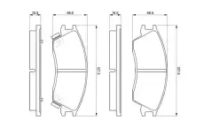 Тормозные колодки дисковые BOSCH 0 986 461 127