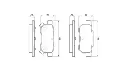 Тормозные колодки дисковые BOSCH 0 986 461 131