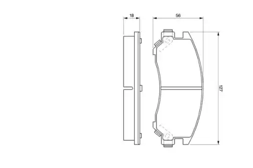 Тормозные колодки дисковые BOSCH 0 986 461 134