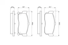Тормозные колодки дисковые BOSCH 0 986 461 144