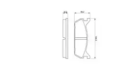 Тормозные колодки дисковые BOSCH 0 986 461 146