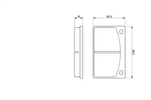 Тормозные колодки дисковые передняя ось BOSCH 0 986 462 001