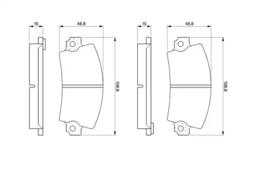 Тормозные колодки дисковые BOSCH 0 986 463 473