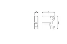 Тормозные колодки дисковые BOSCH 0 986 464 361