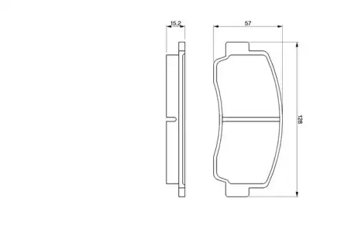 Тормозные колодки дисковые BOSCH 0 986 465 111