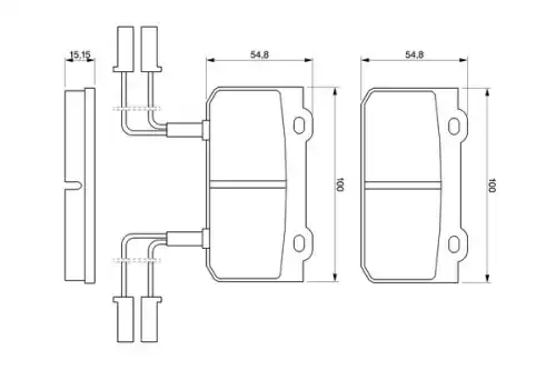Тормозные колодки дисковые BOSCH 0 986 469 441