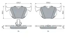 Тормозные колодки дисковые BOSCH 0 986 494 006