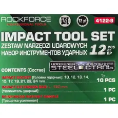 Набор инструментов ударный 12пр. 1/2' (12гр.) 64934 ROCK FORCE