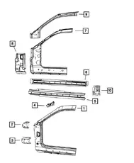 CALIPER ASSEMBLY, DISC BRAKE FRONT 1BP01 033AA DODGE
