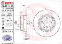 Тормозной диск BRECO BS 7639 задняя ось
