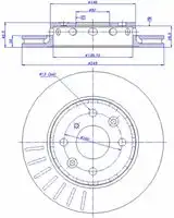 Тормозной диск CAR 142.798
