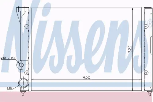 Радиатор кондиционера (конденсатор) NISSENS 65288