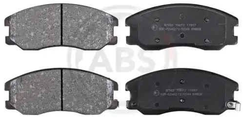 Тормозные колодки дисковые передняя ось A.B.S. 37582