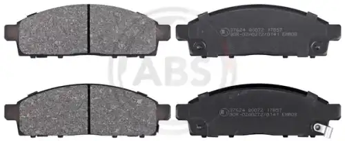 Тормозные колодки дисковые передняя ось A.B.S. 37624