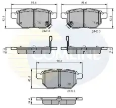 Тормозные колодки дисковые COMLINE CBP31579