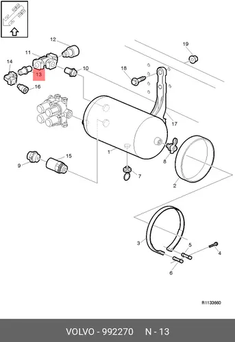 НИПЕЛЬ 992270 VOLVO
