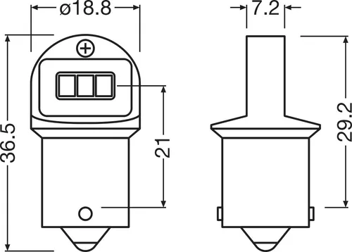 Автолампа OSRAM 5008DWP-2БЛ