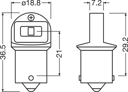 Автолампа OSRAM 5007DWP-2БЛ