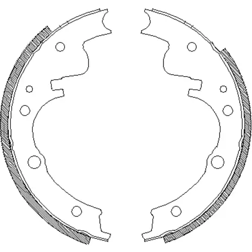 Тормозные колодки барабанные REMSA 4104.00