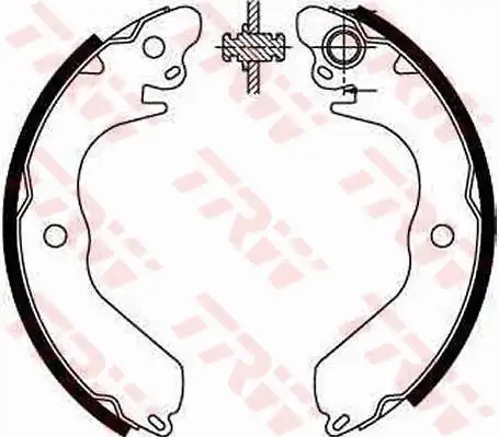 Тормозные колодки барабанные TRW GS8553