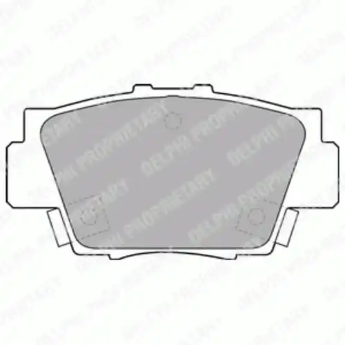 Тормозные колодки дисковые задняя ось DELPHI LP1102